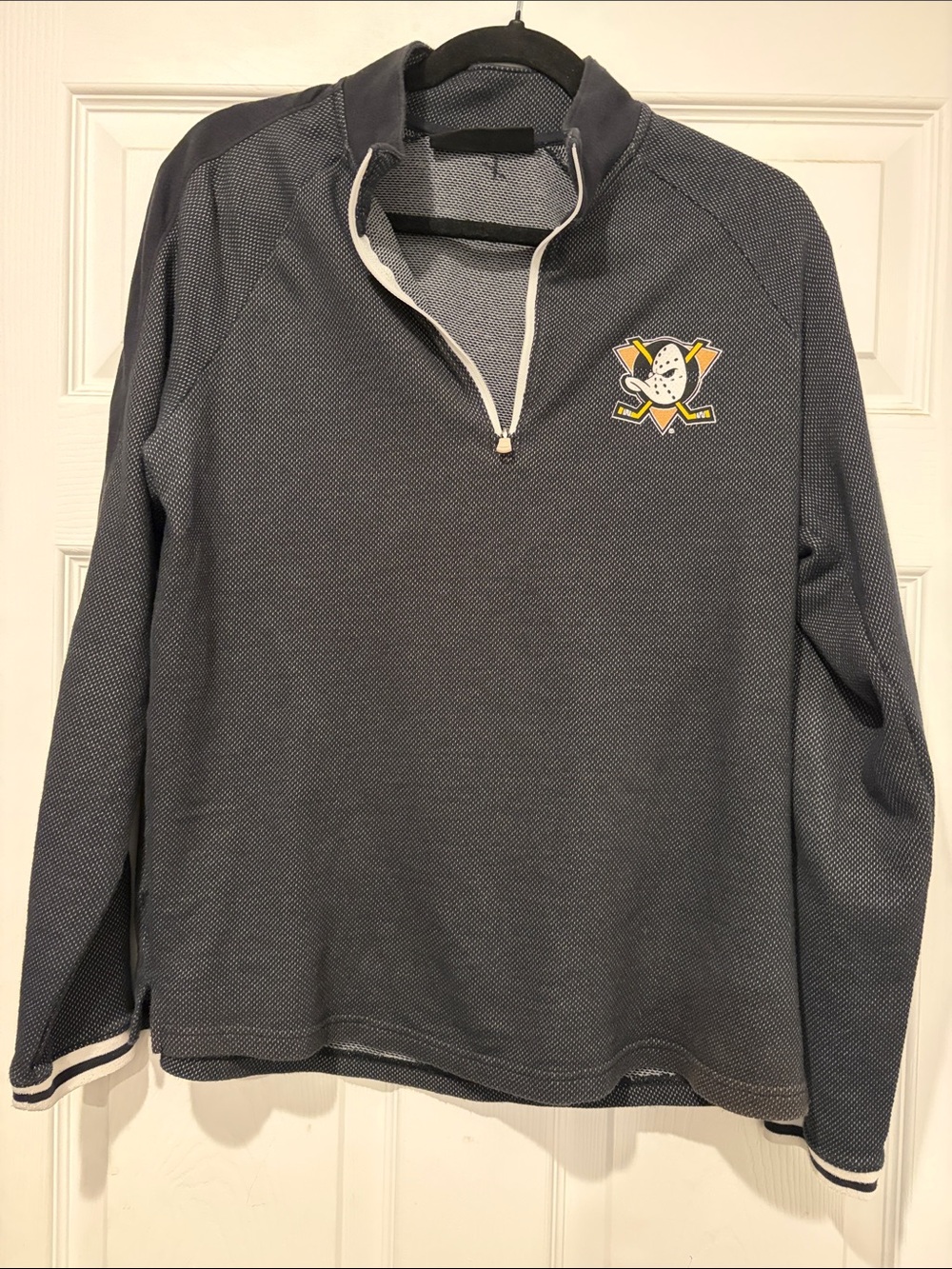 Under Armour Men's Navy Quarter-Zip Pullover with Team Crest